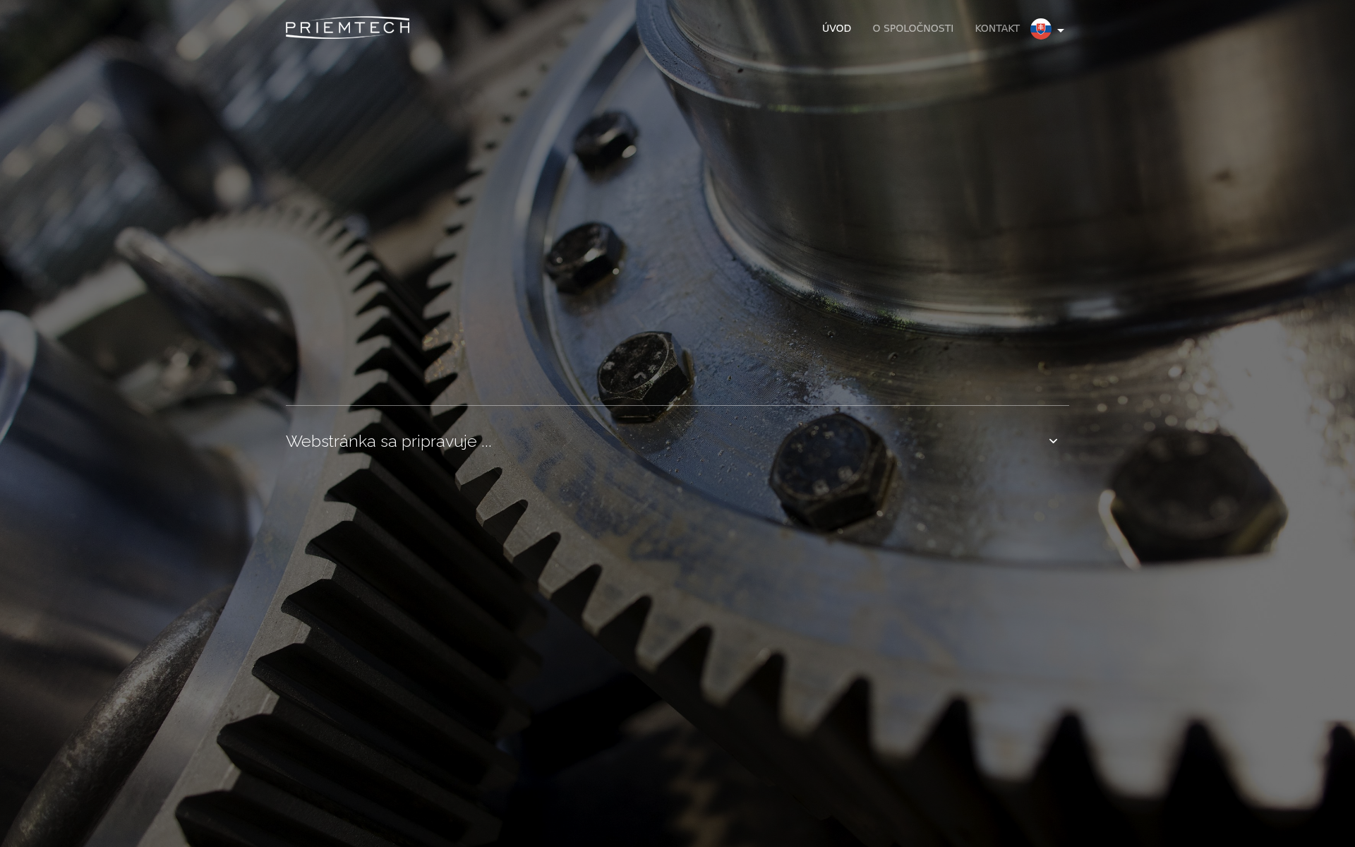 Náhľad webu priemtech.sk