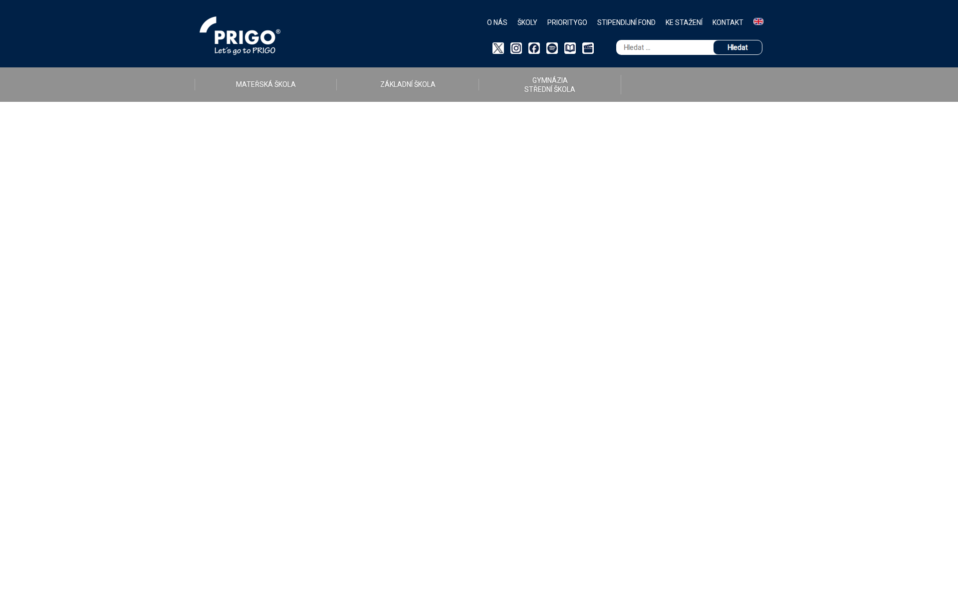 Náhľad webu prigo.sk