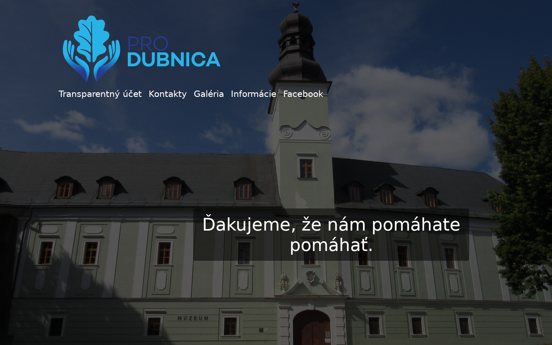 Náhľad webu produbnica.sk