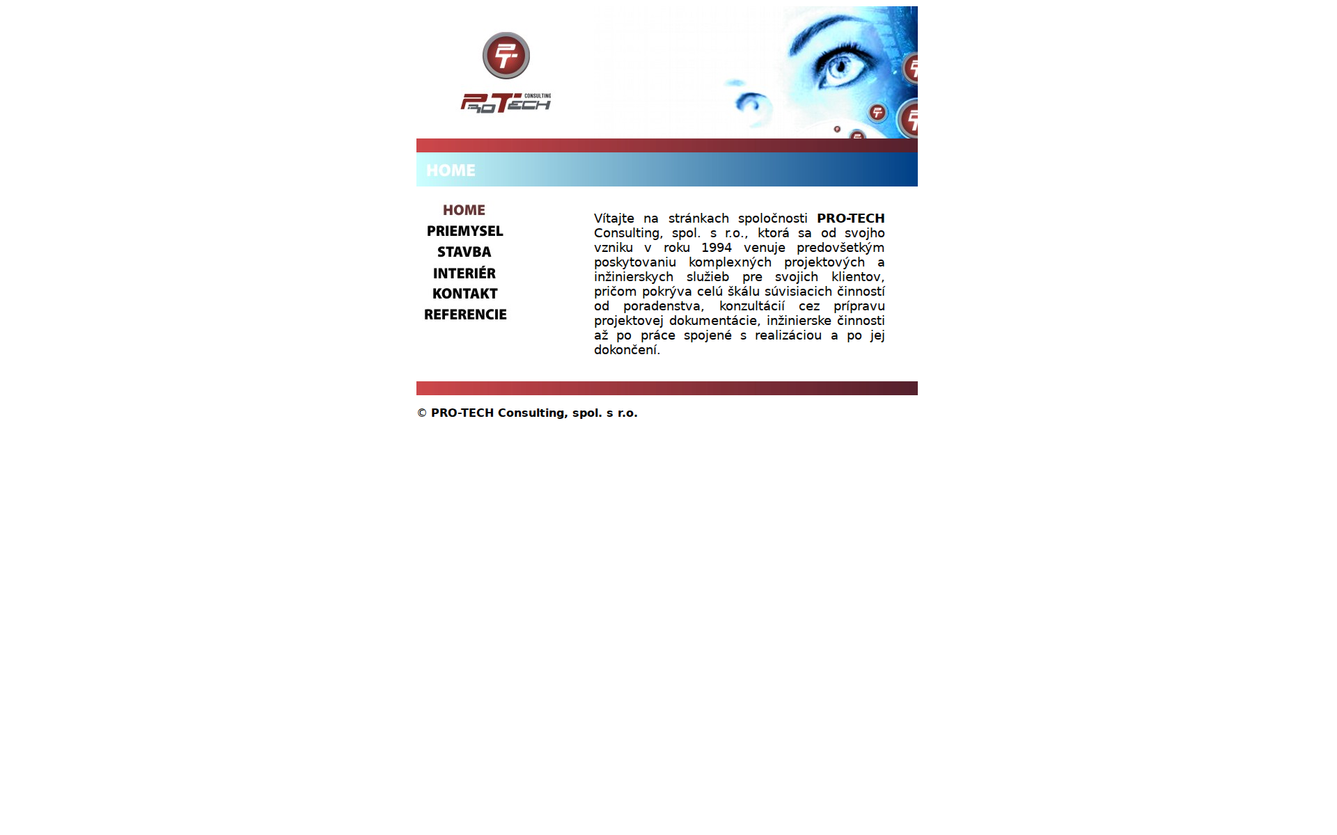 Náhľad webu protechconsulting.sk