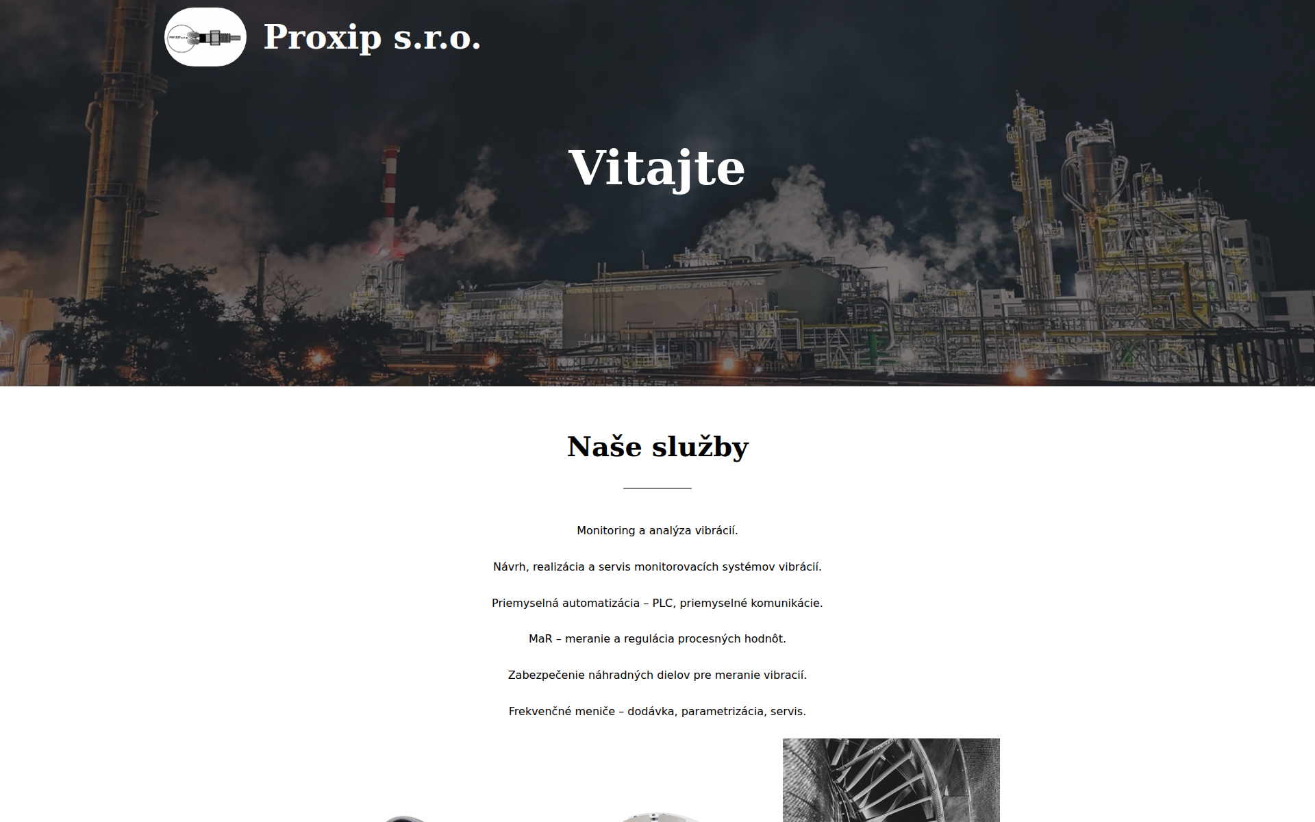 Náhľad webu proxip.sk