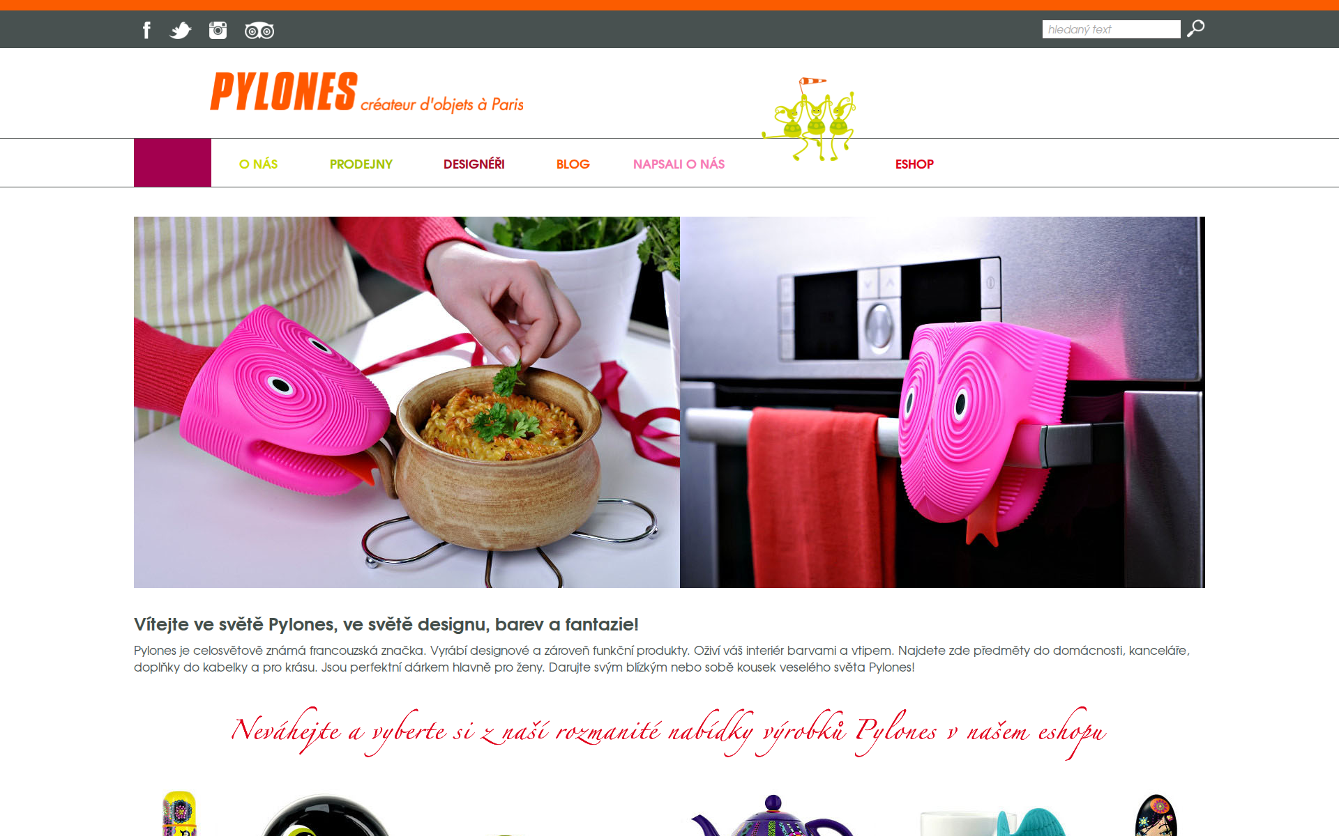 Náhľad webu pylones-eshop.sk