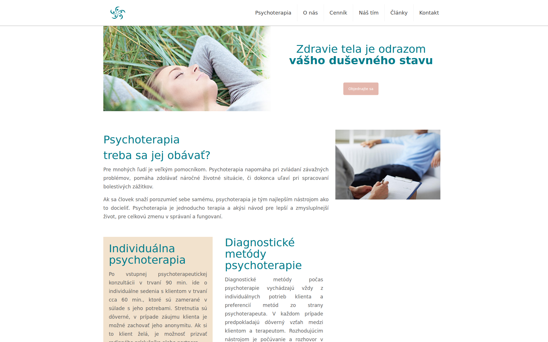 Náhľad webu radapsychologa.sk