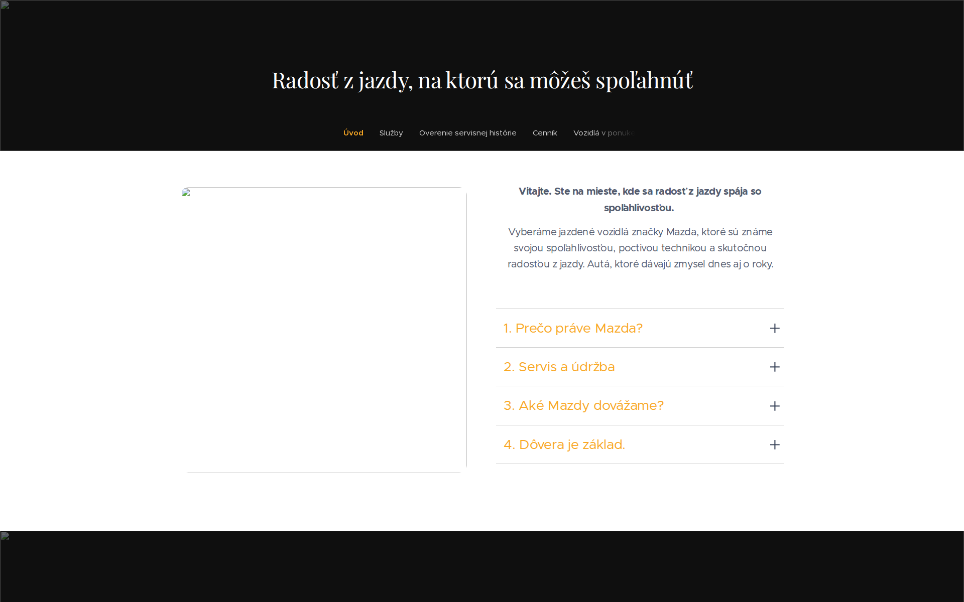 Náhľad webu radostzjazdy.sk