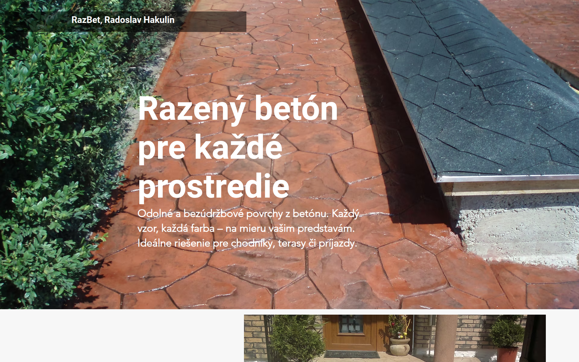 Náhľad webu razbet.sk