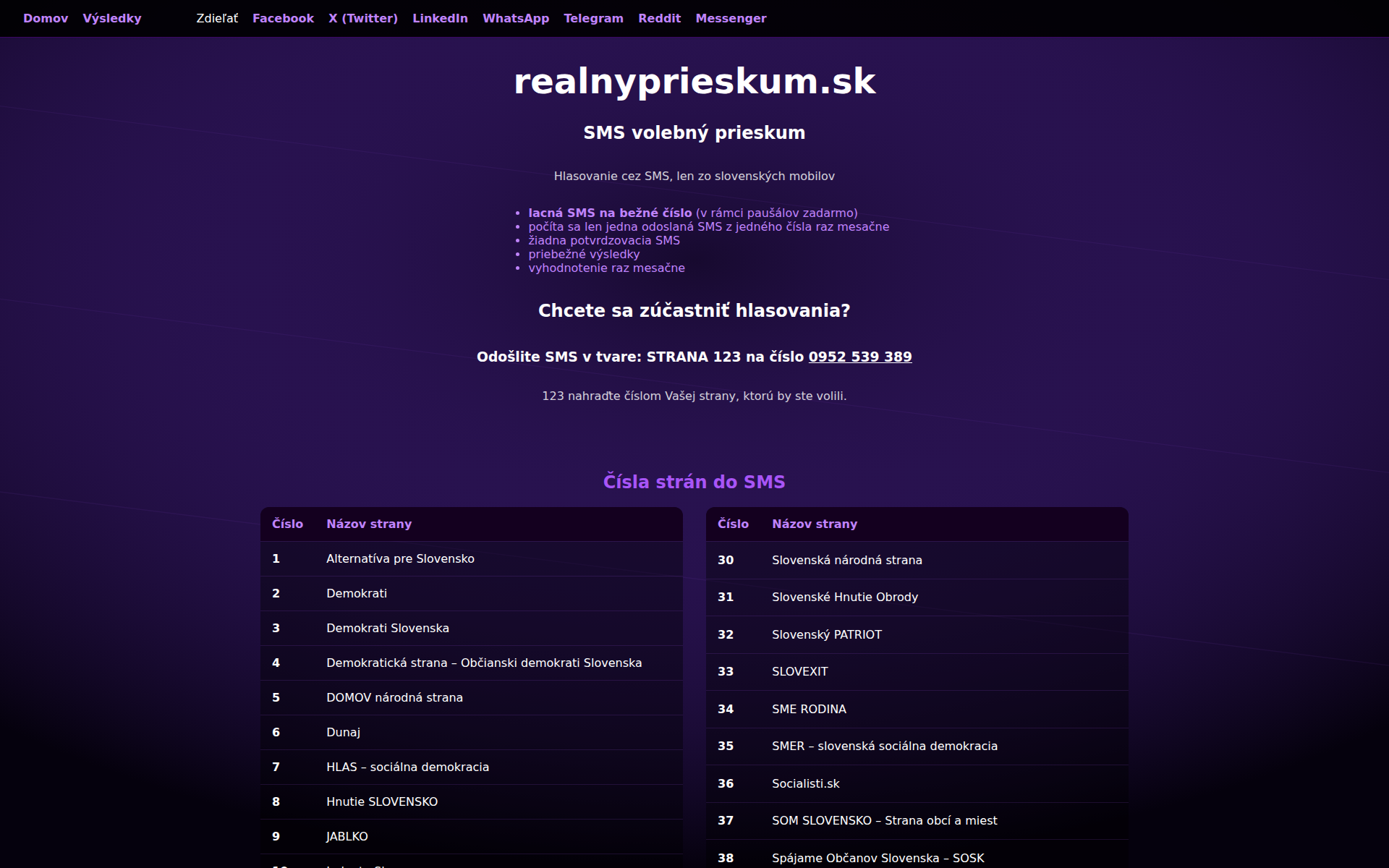 Náhľad webu realnyprieskum.sk