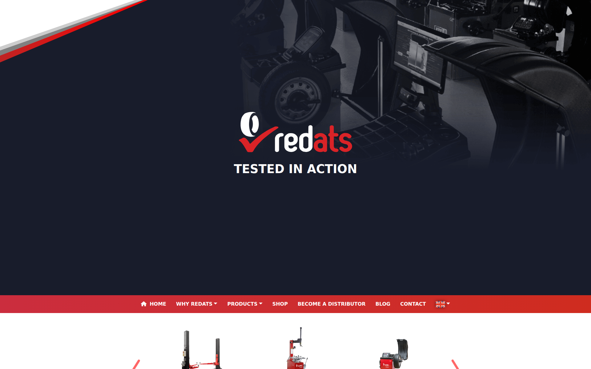 Náhľad webu redats.sk