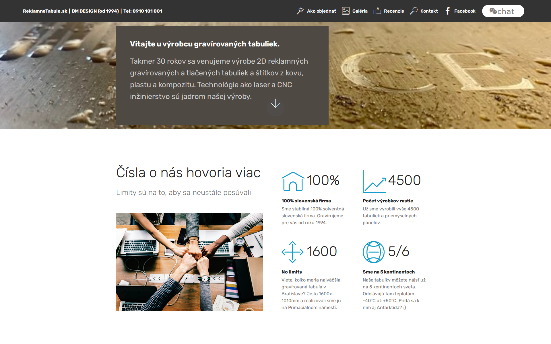 Náhľad webu reklamnetabule.sk