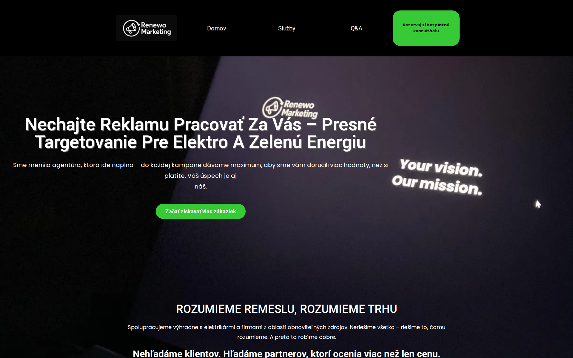 Náhľad webu renewomarketing.sk