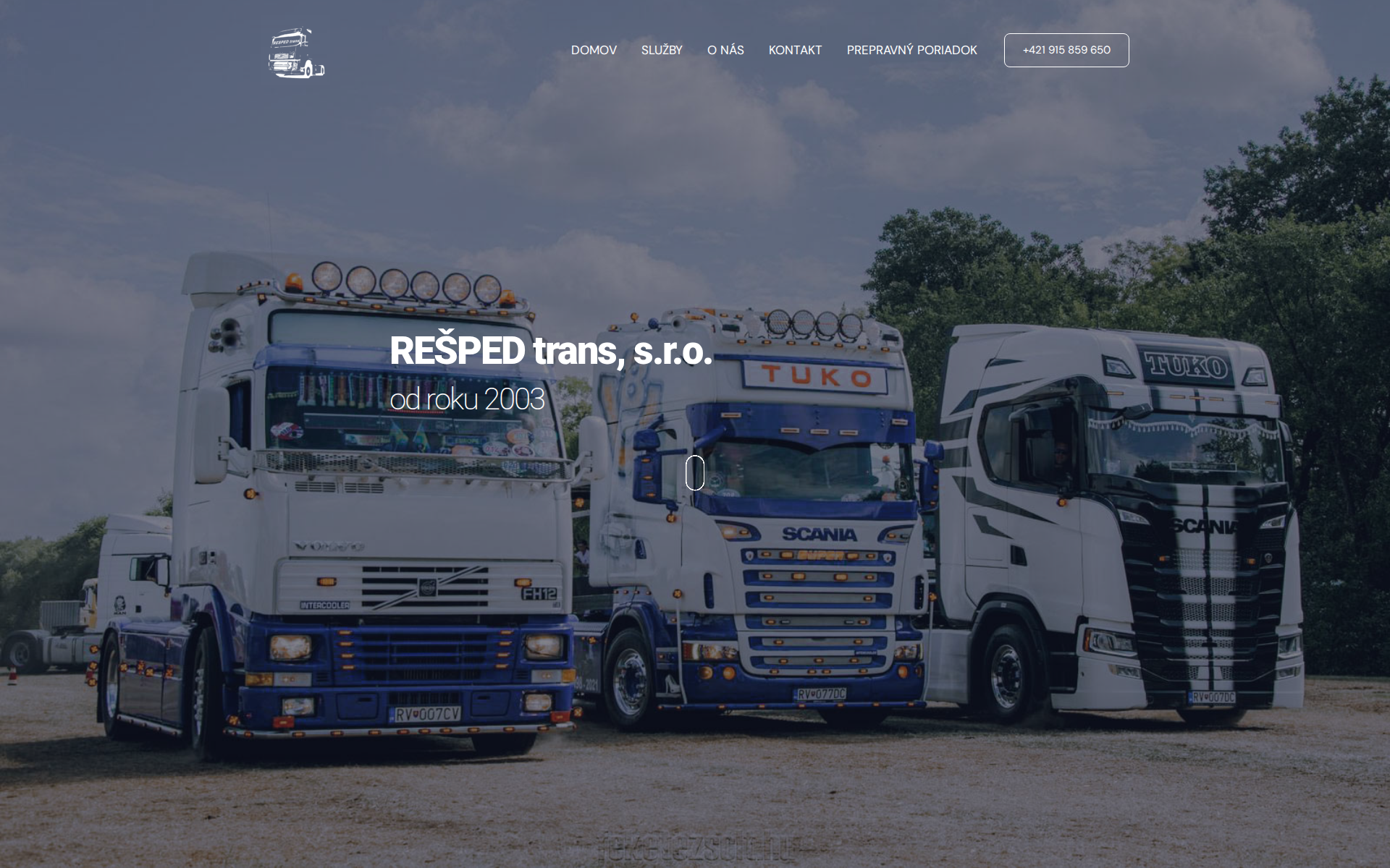 Náhľad webu resped.sk