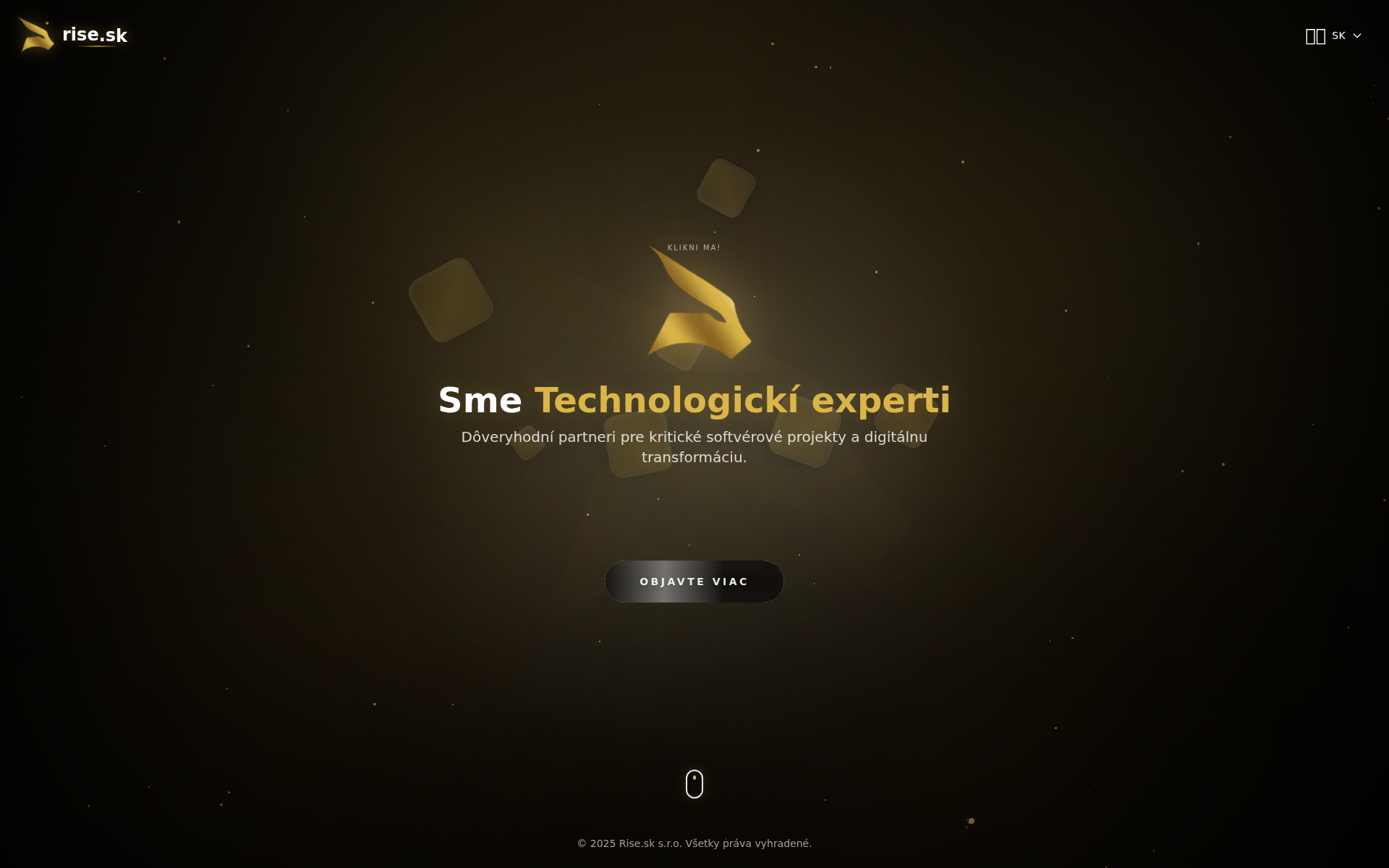 Náhľad webu rise.sk