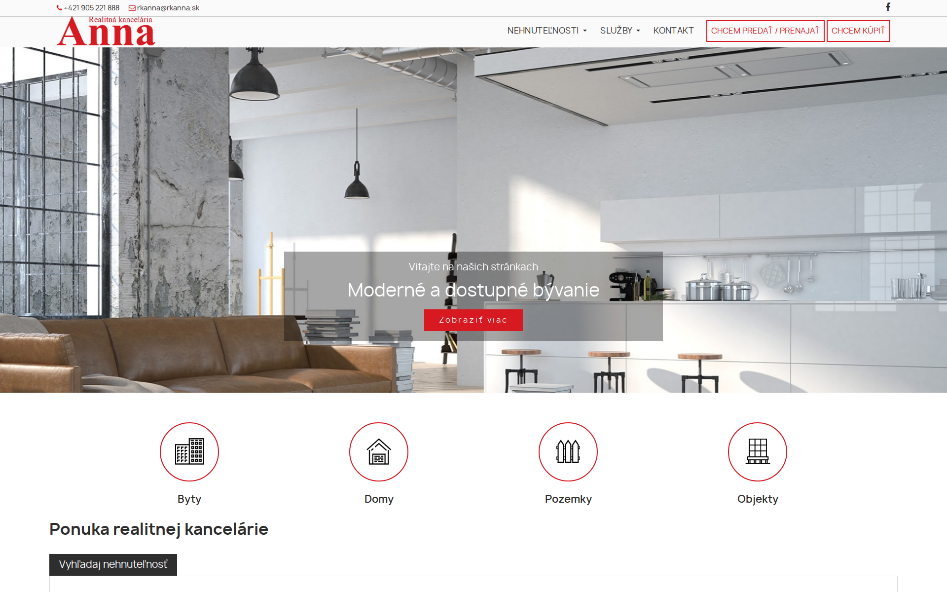 Náhľad webu rkanna.sk