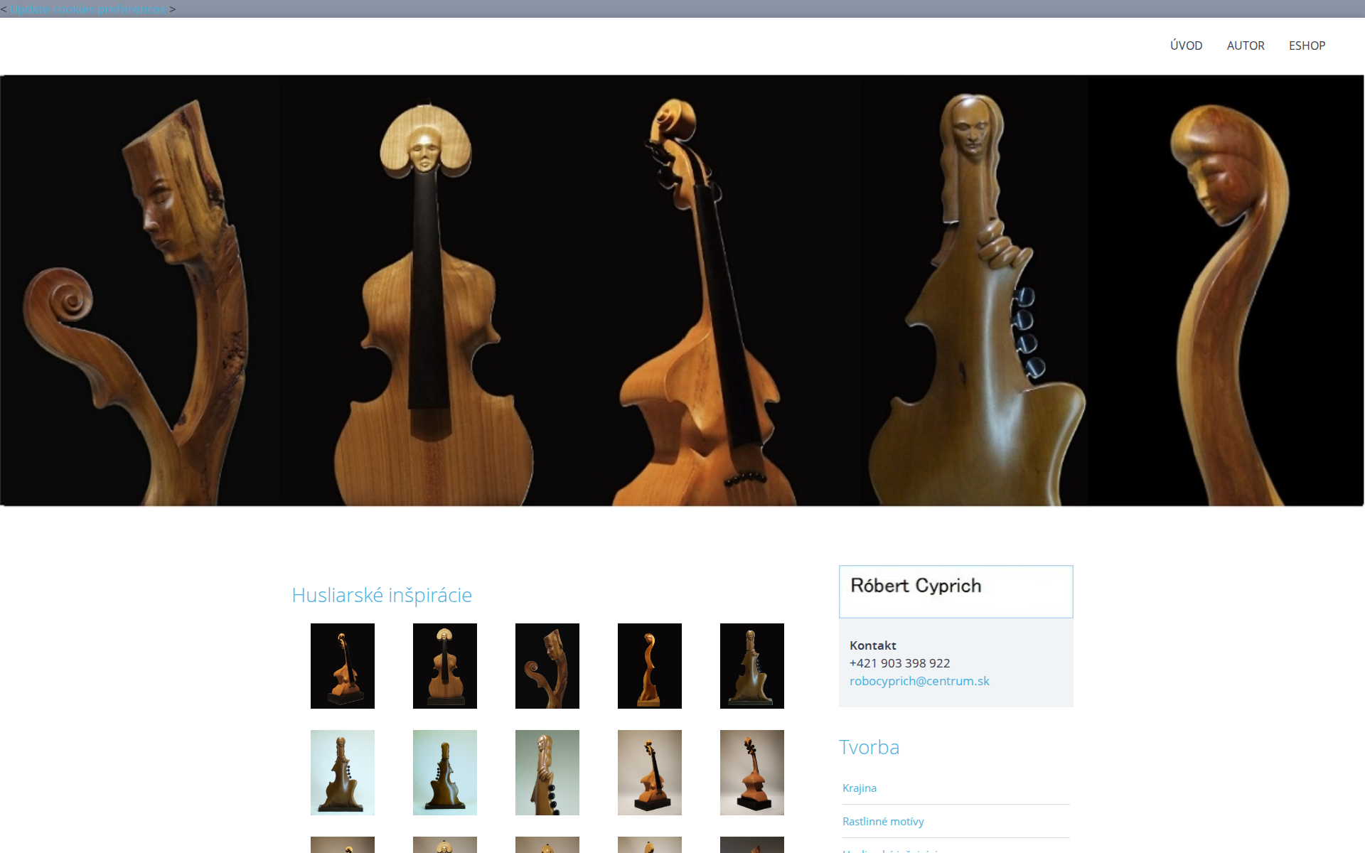Náhľad webu robertcyprich.sk