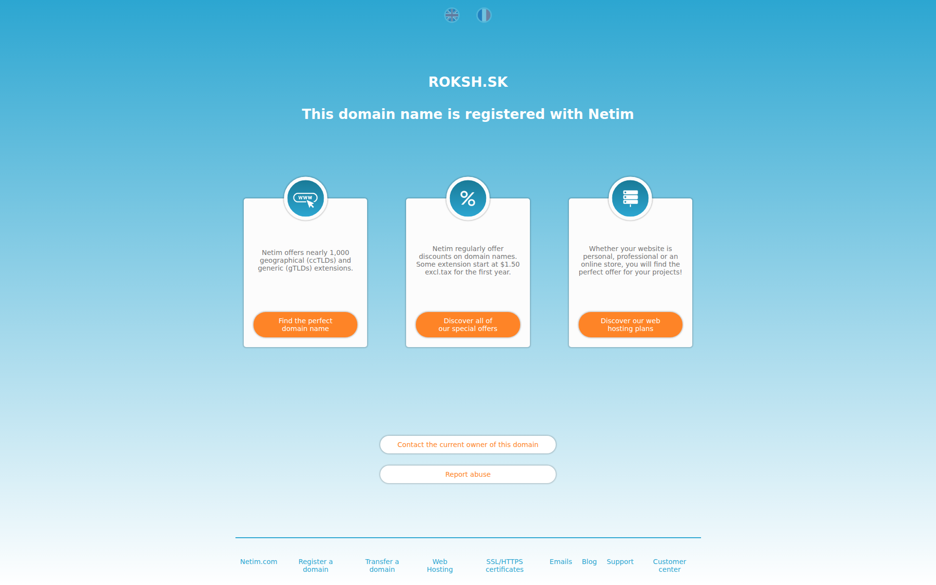 Náhľad webu roksh.sk