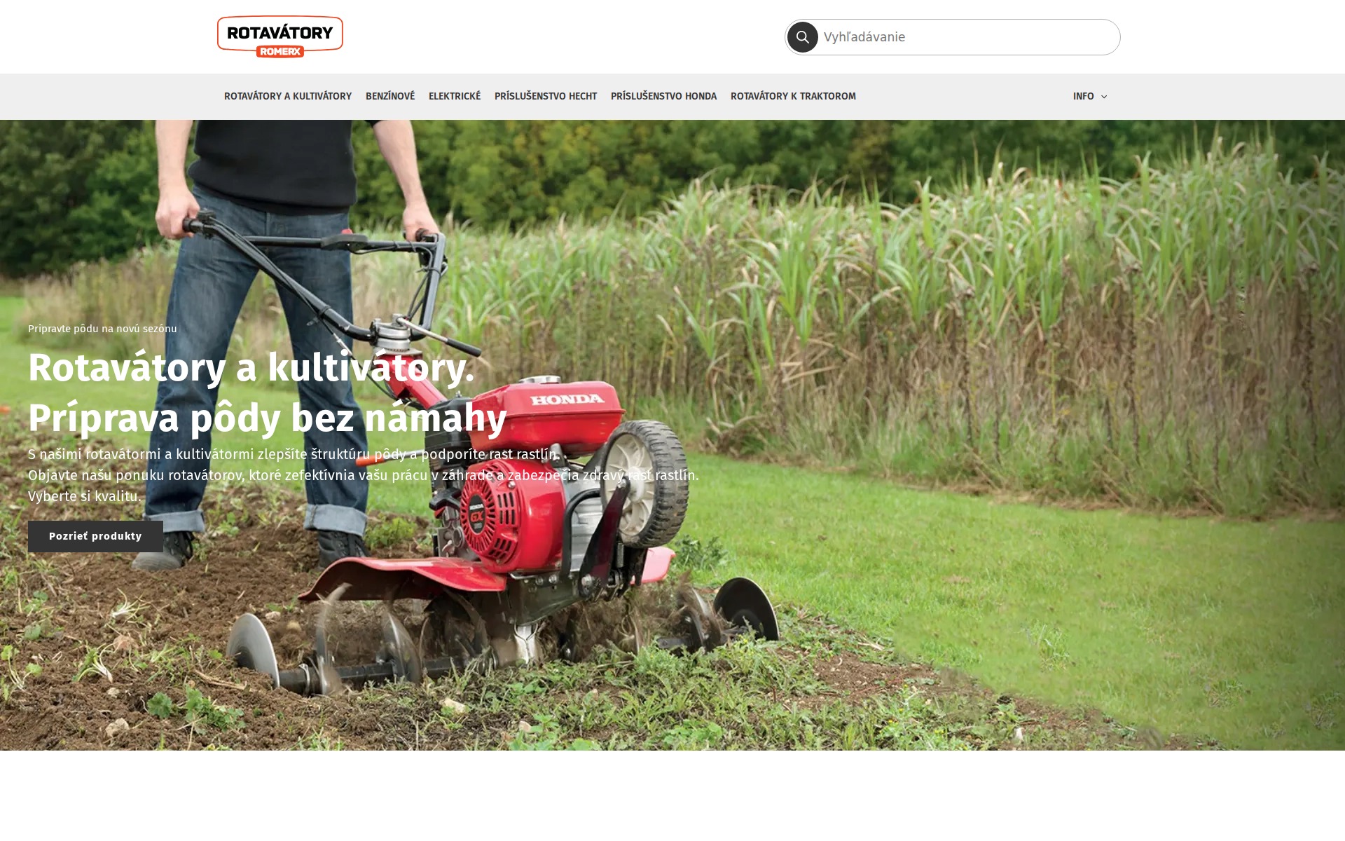 Náhľad webu rotavatory.sk