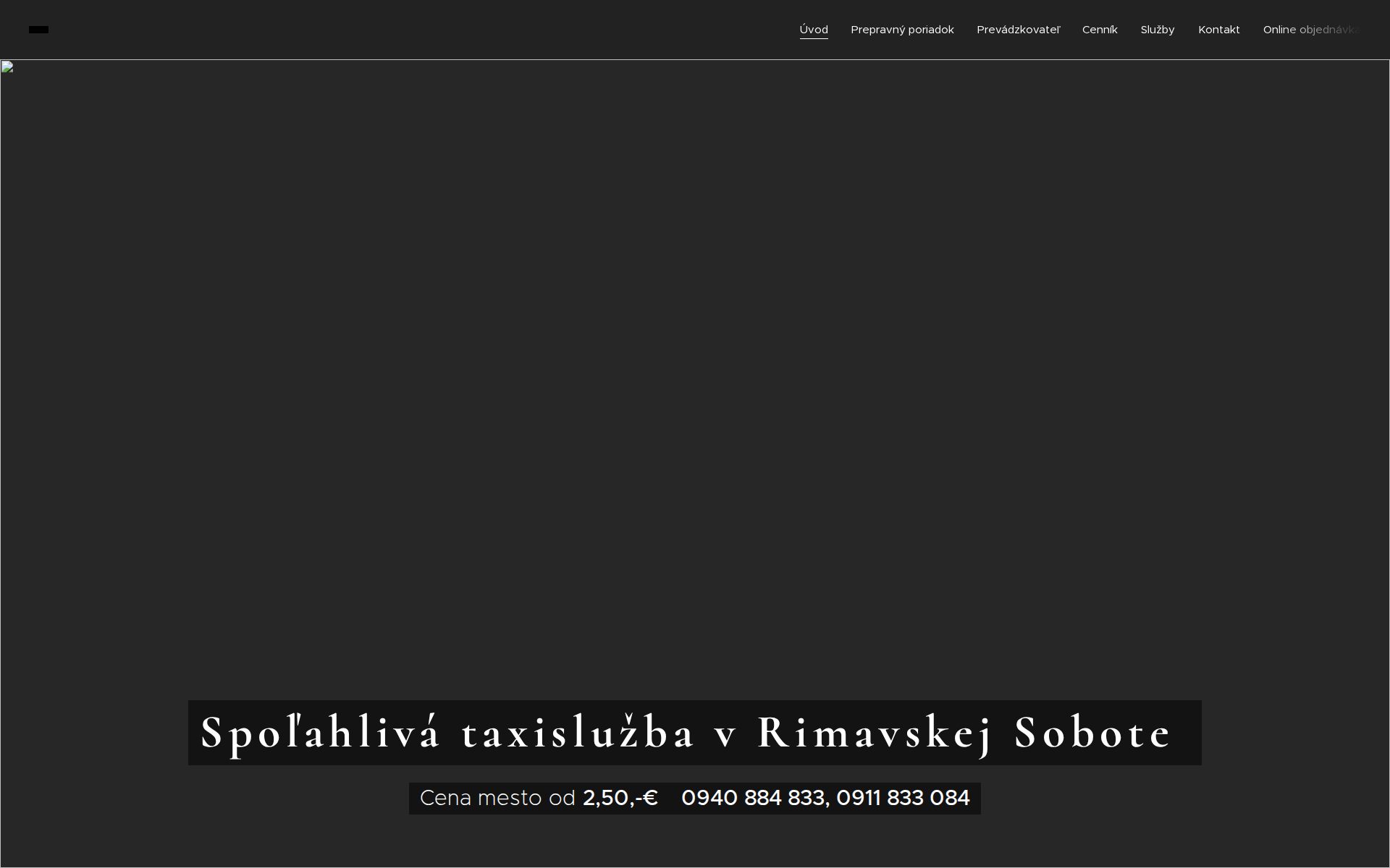 Náhľad webu rs-taxi.sk