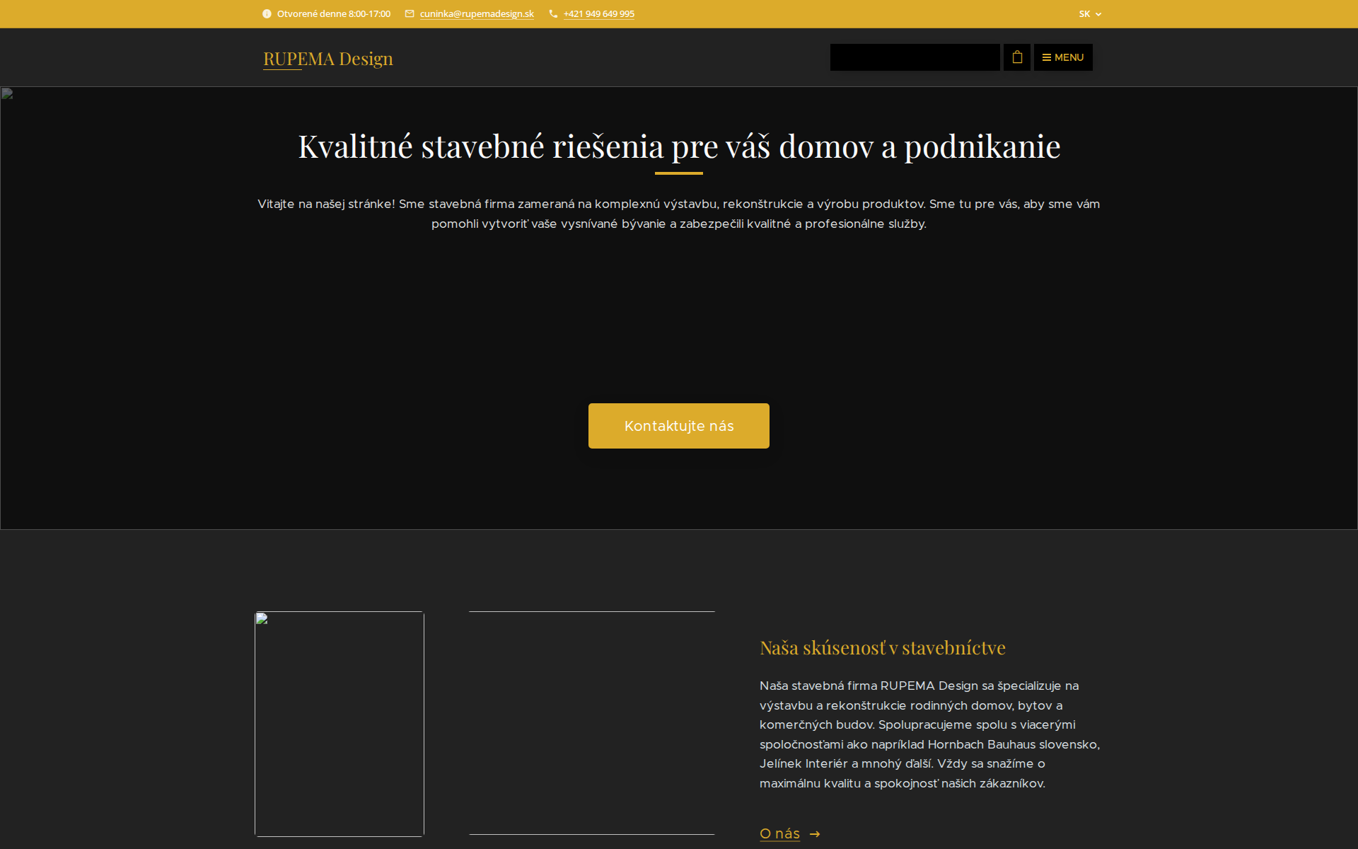 Náhľad webu rupemadesign.sk