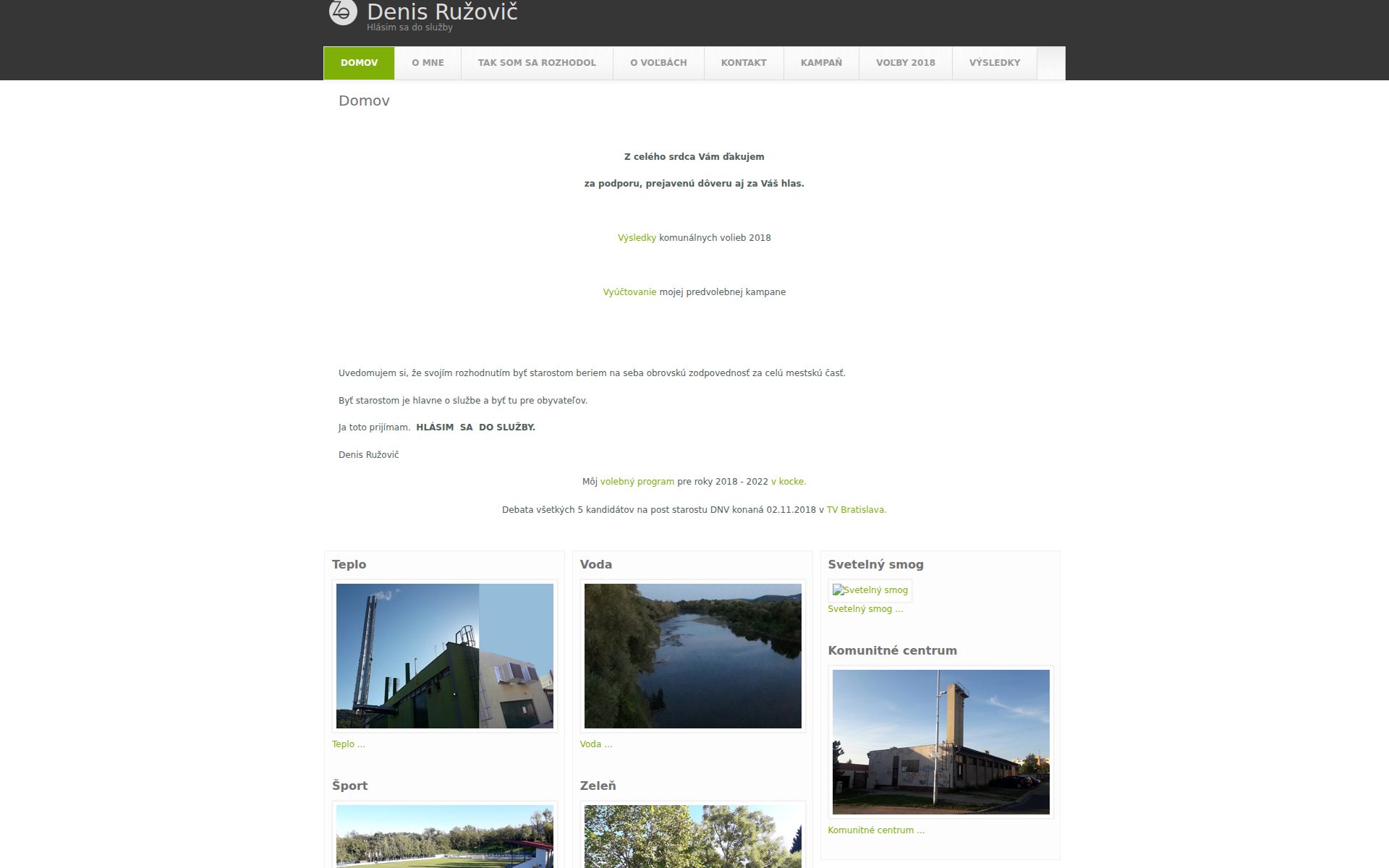 Náhľad webu ruzovic.sk