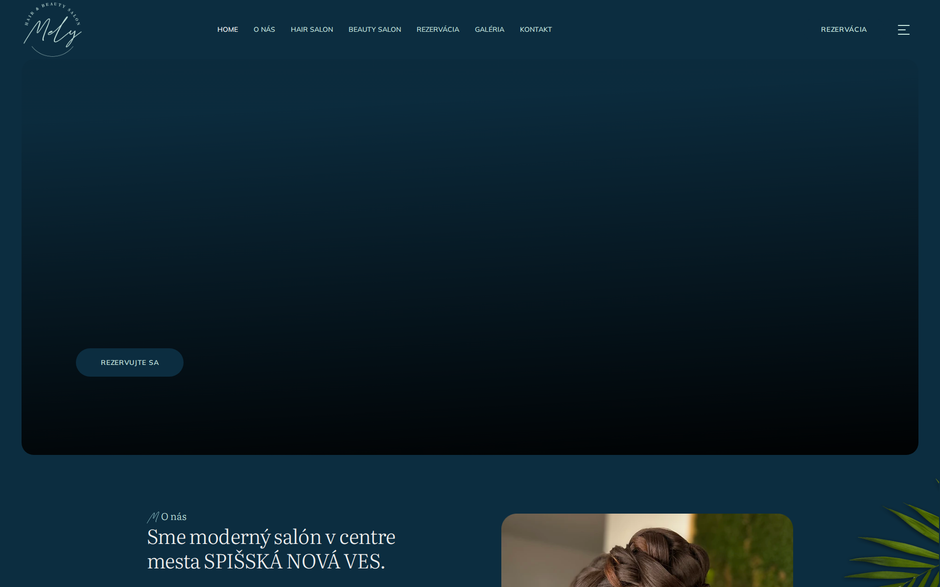 Náhľad webu salonmely.sk