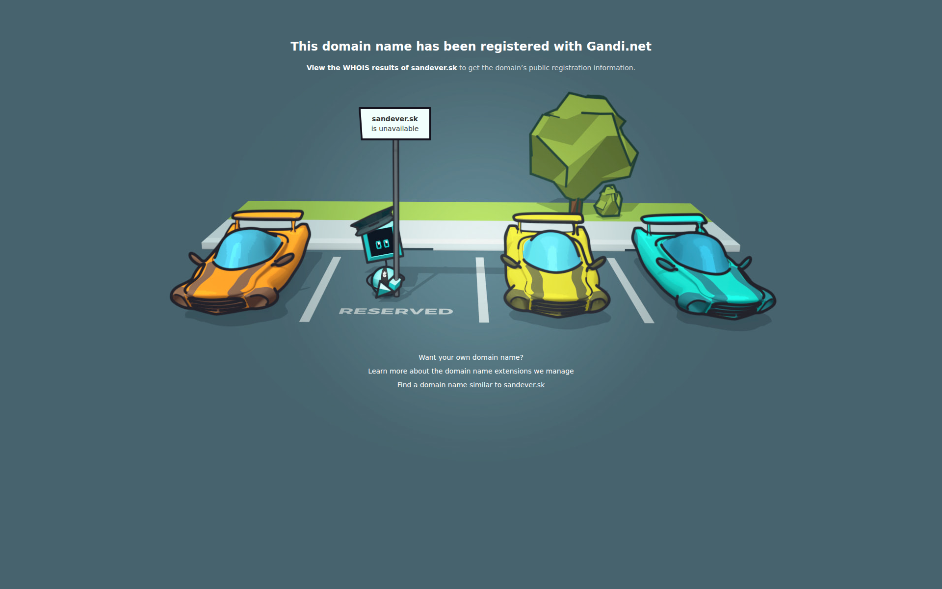 Náhľad webu sandever.sk