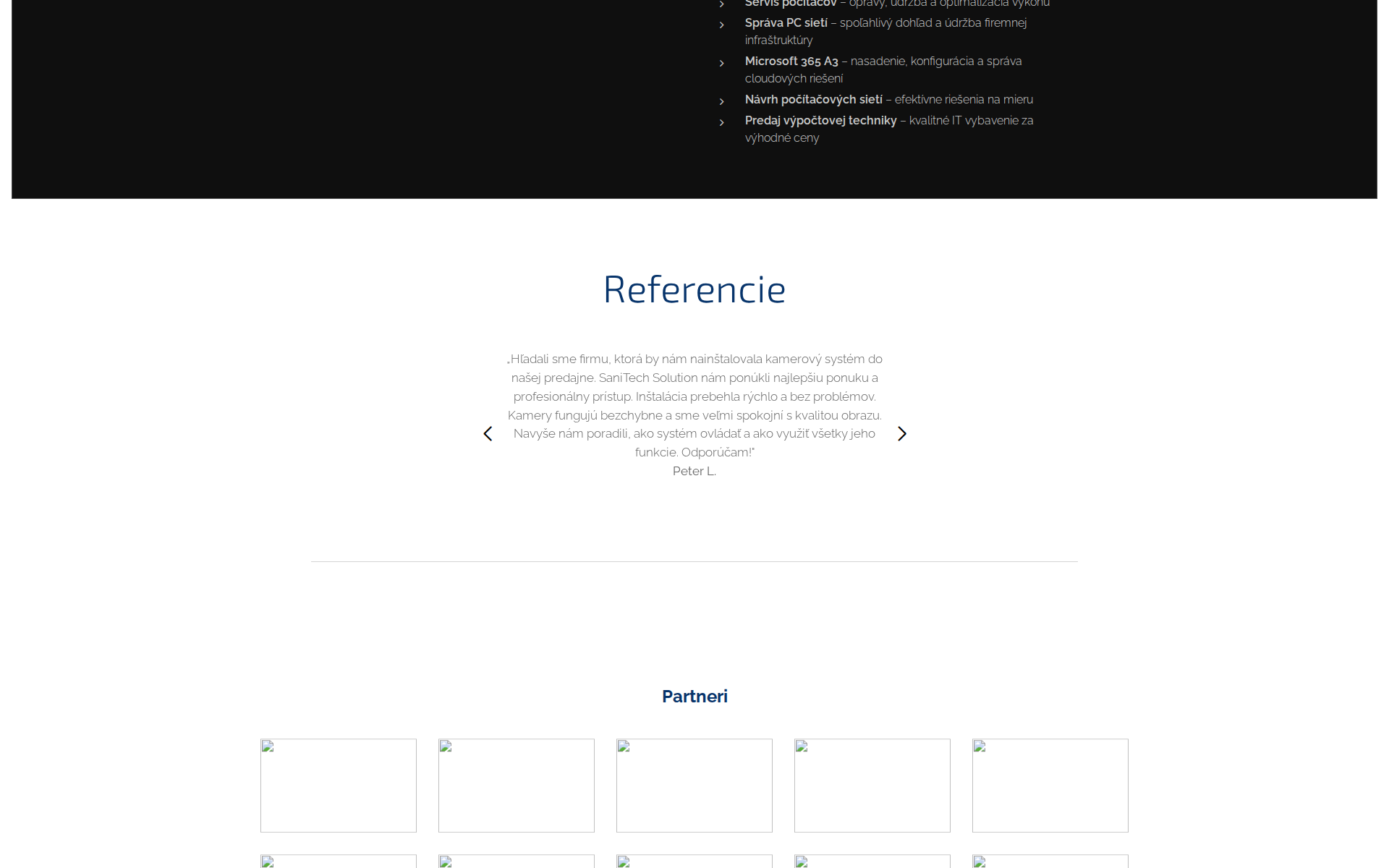Náhľad webu sanitechsolution.sk