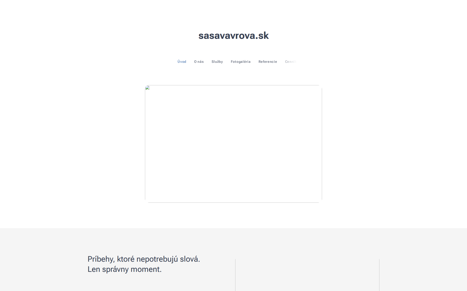 Náhľad webu sasavavrova.sk