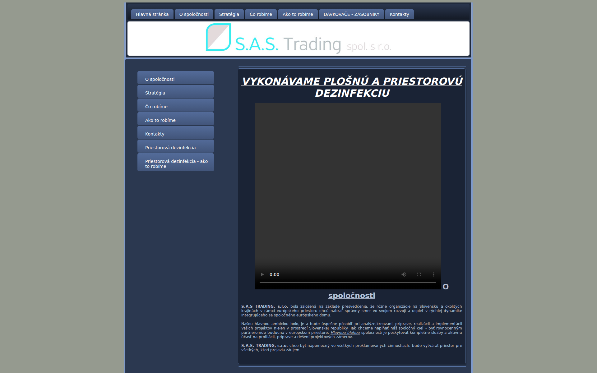 Náhľad webu sastrading.sk