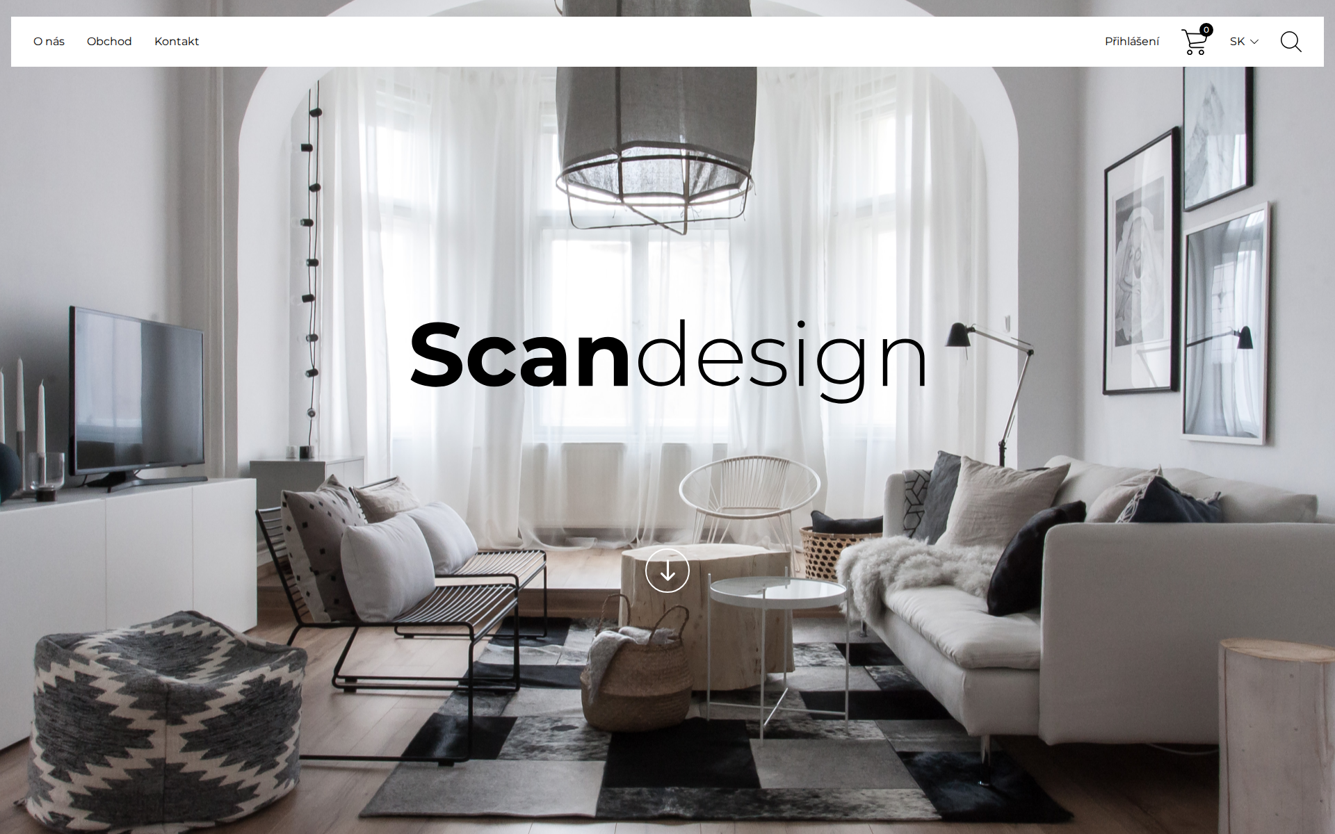 Náhľad webu scandesign.sk