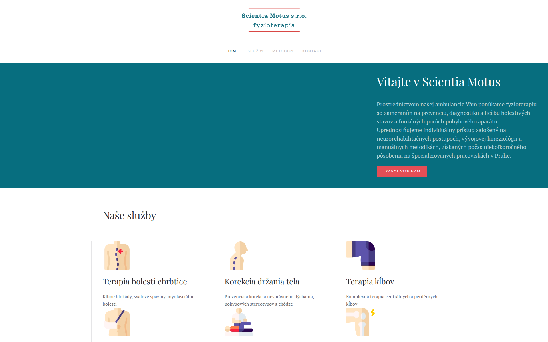 Náhľad webu scientiamotus.sk