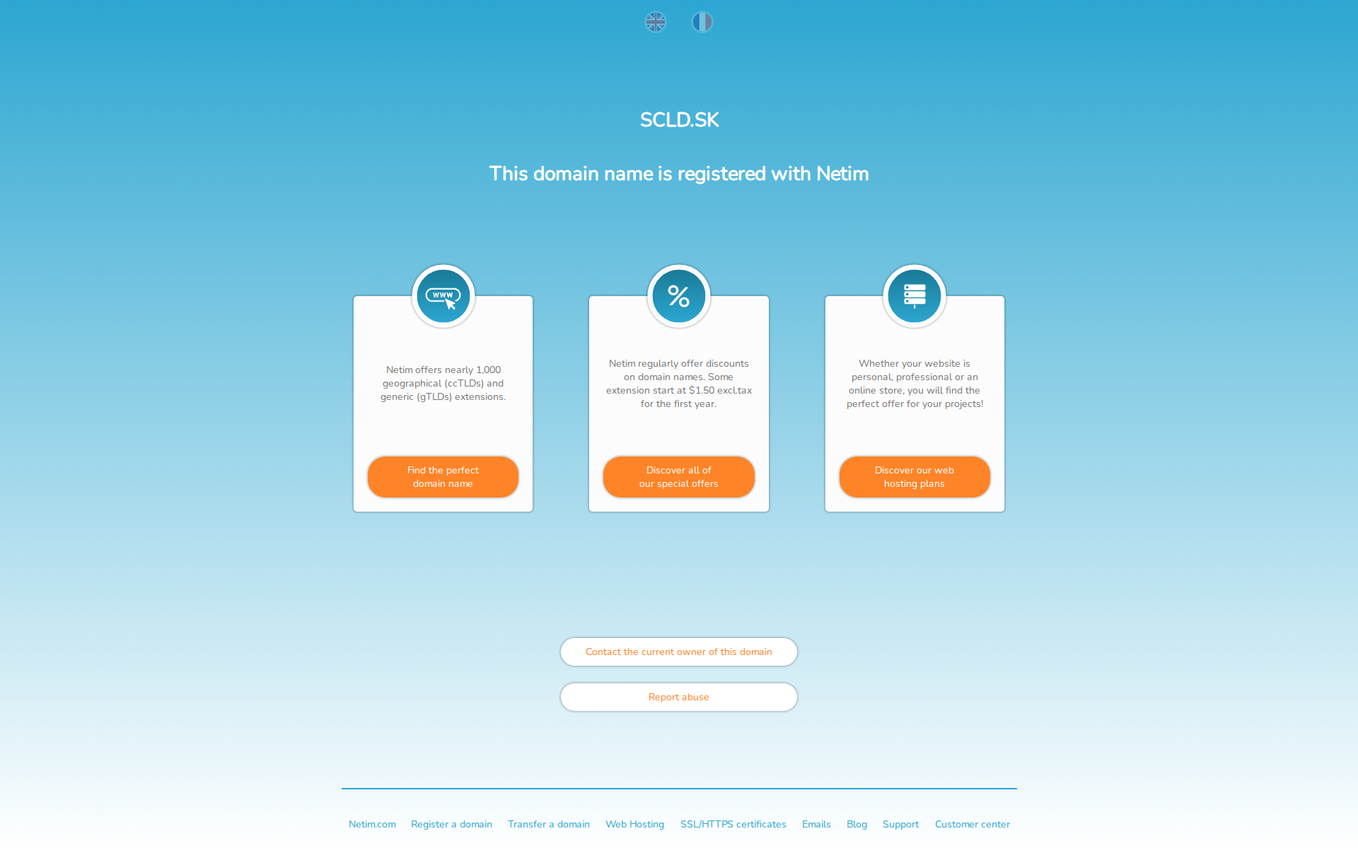 Náhľad webu scld.sk