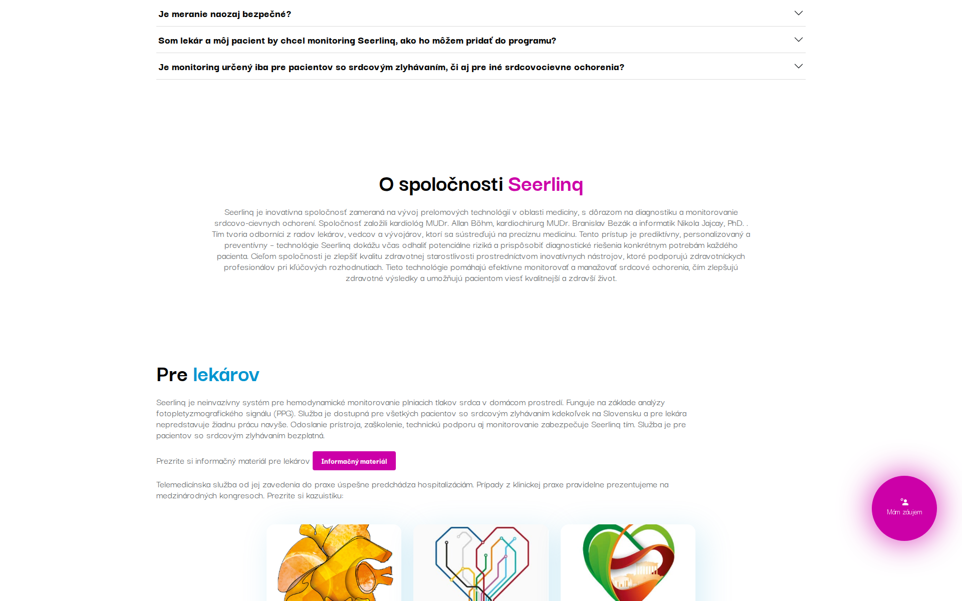 Náhľad webu seerlink.sk