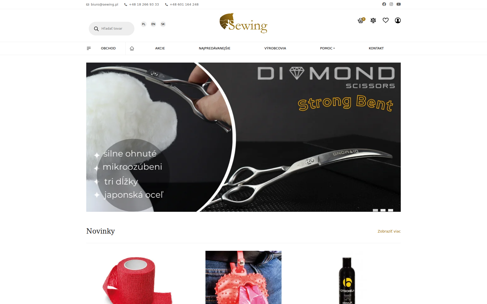 Náhľad webu sewinggroomers.sk