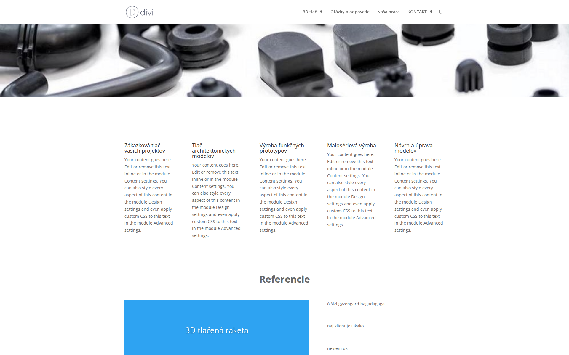 Náhľad webu shape3d.sk