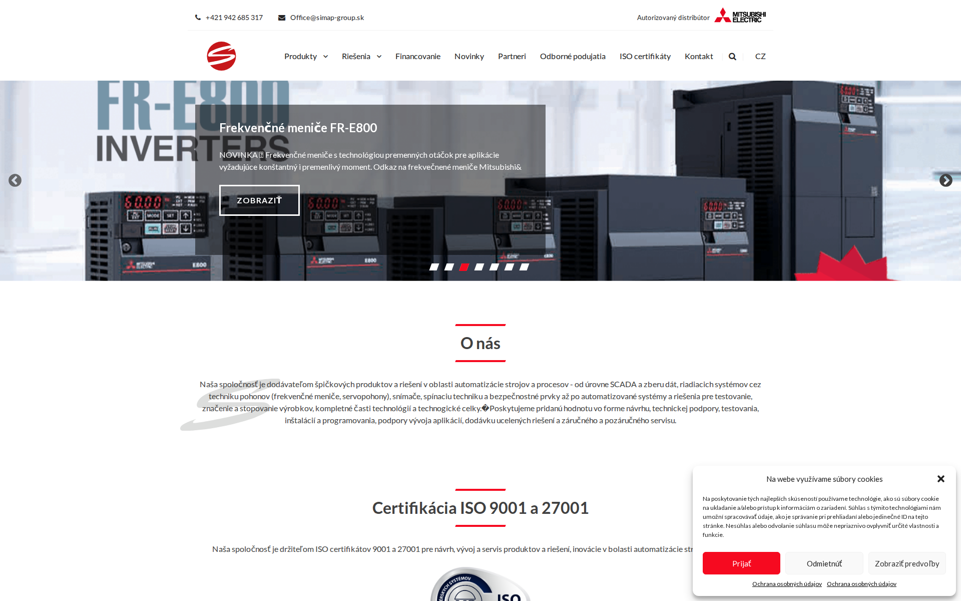 Náhľad webu simap-group.sk