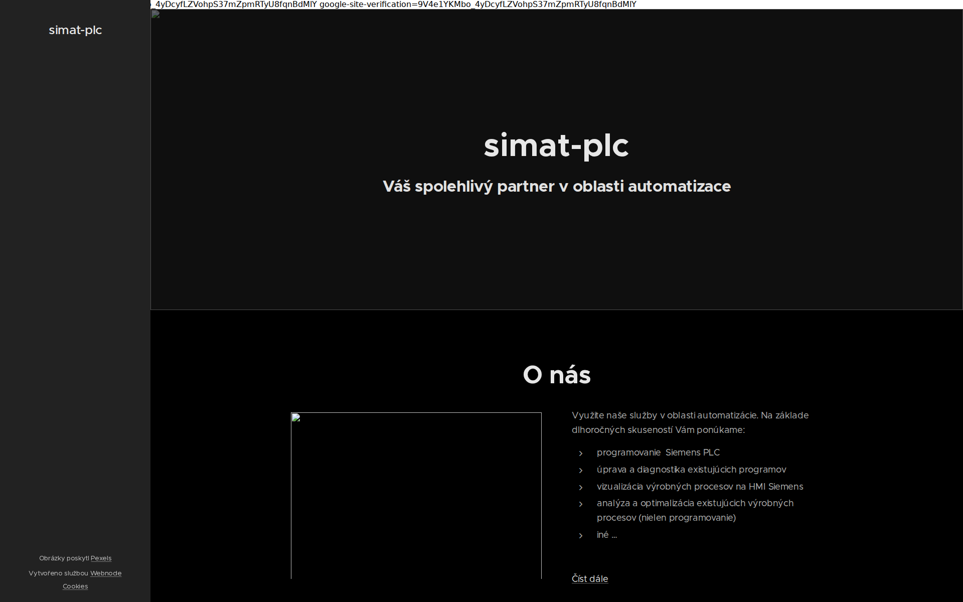 Náhľad webu simat-plc.sk