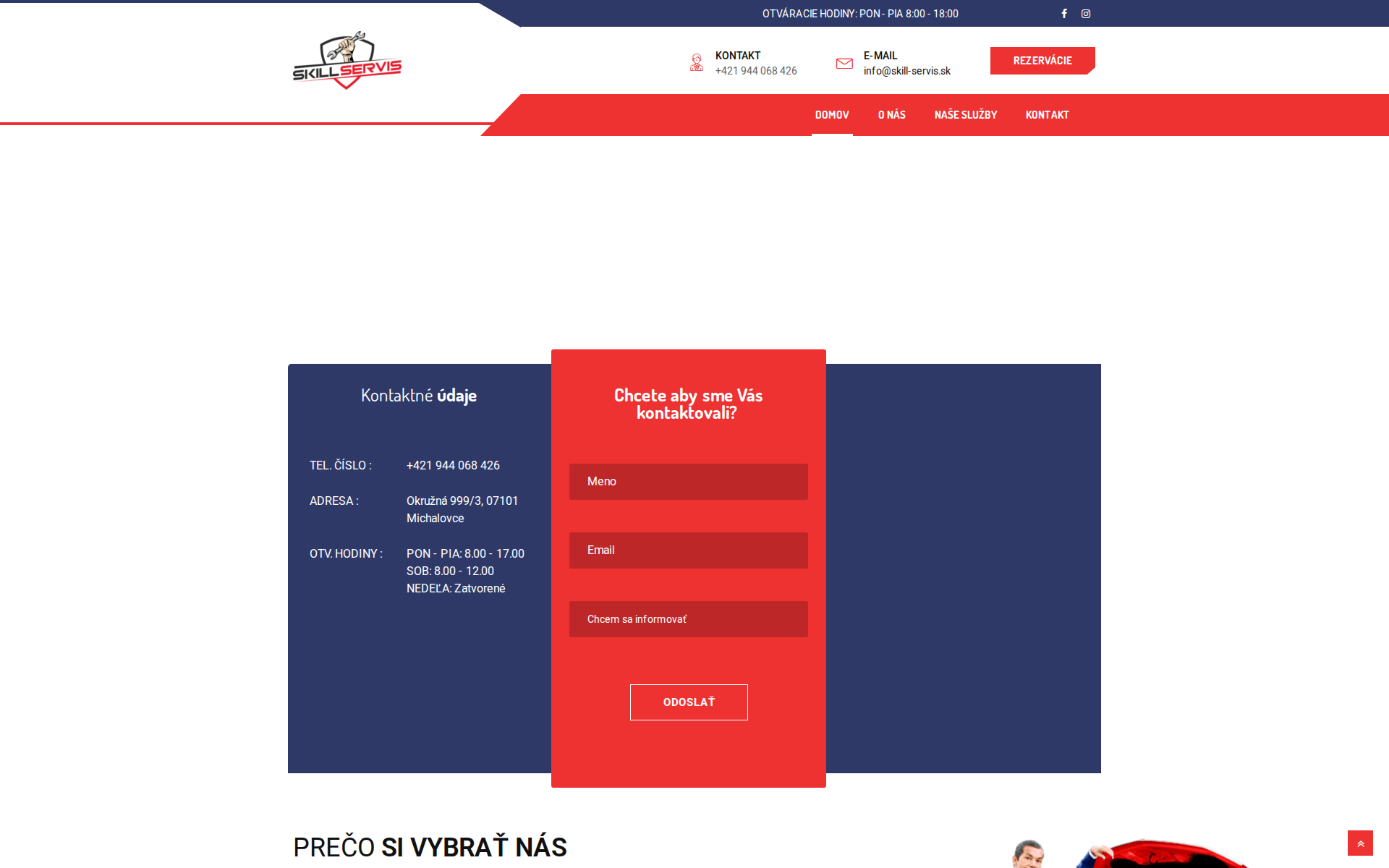 Náhľad webu skill-servis.sk