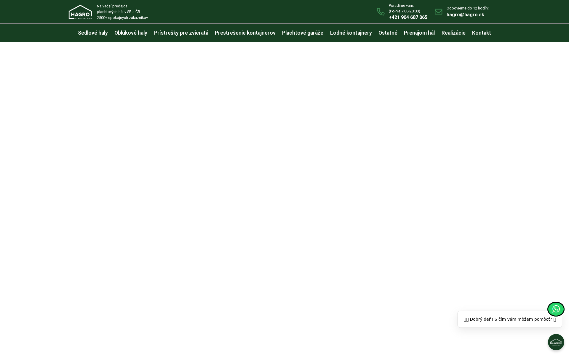 Náhľad webu skladoveregaly.sk