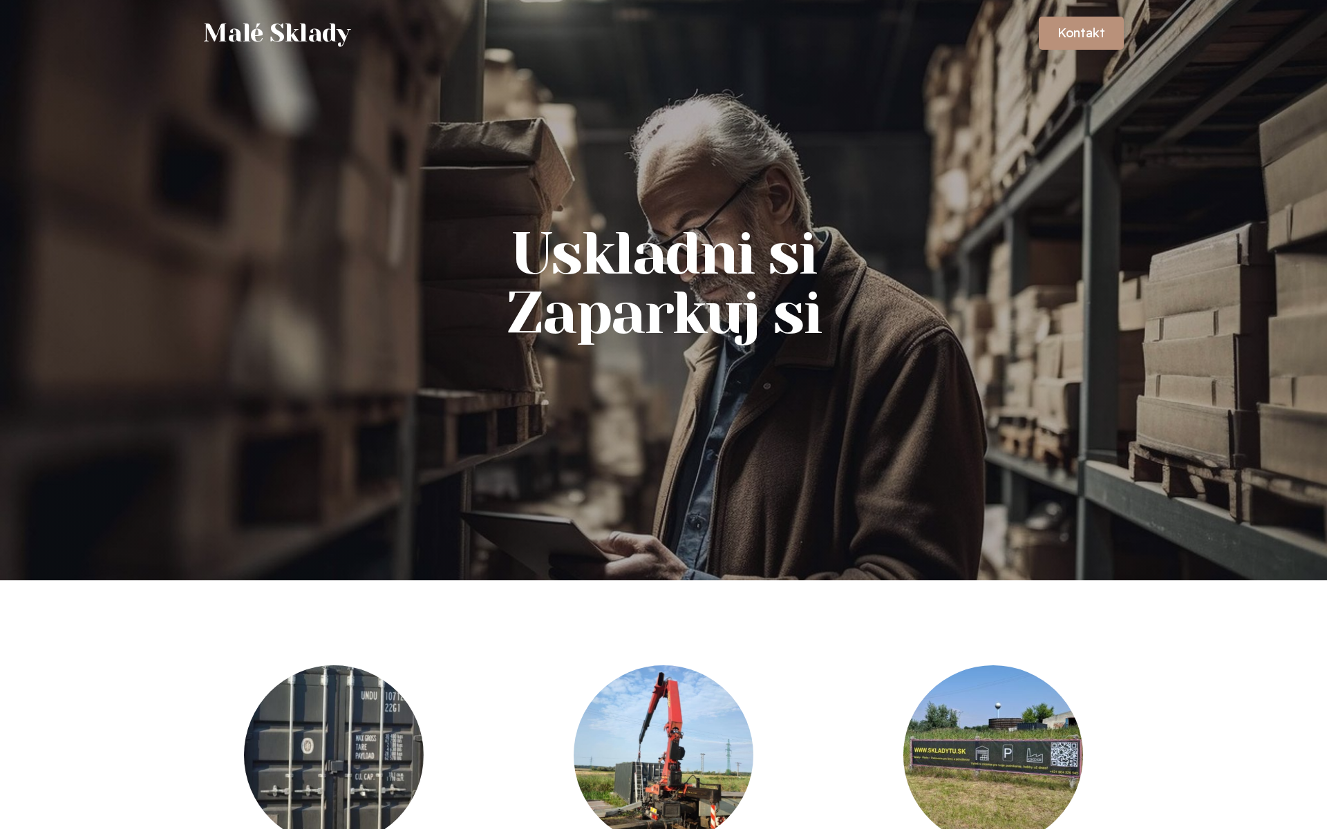 Náhľad webu skladytu.sk