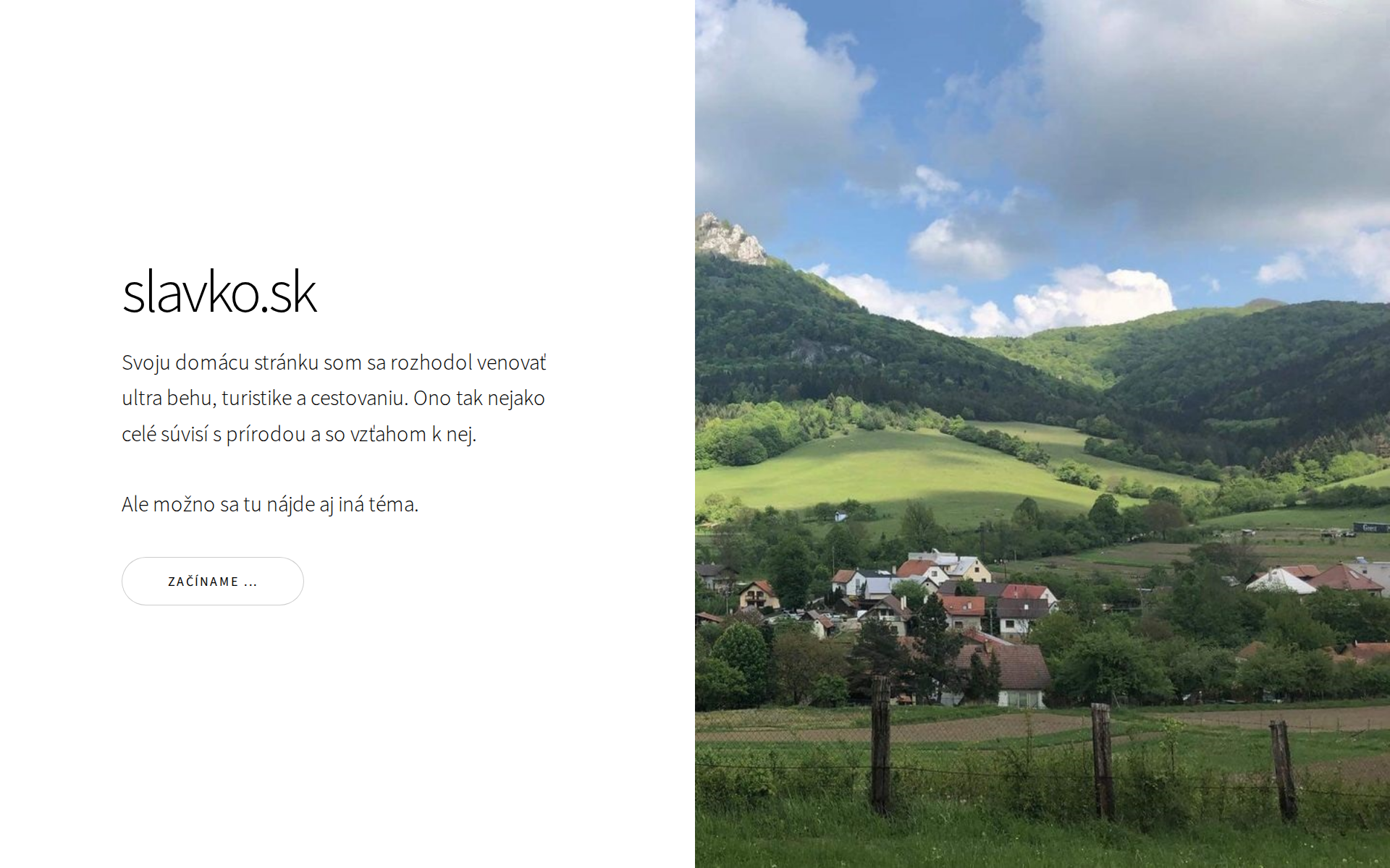 Náhľad webu slavko.sk