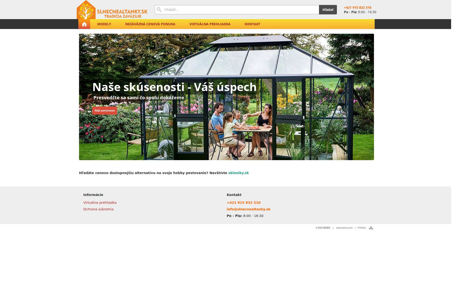 Náhľad webu slnecnealtanky.sk