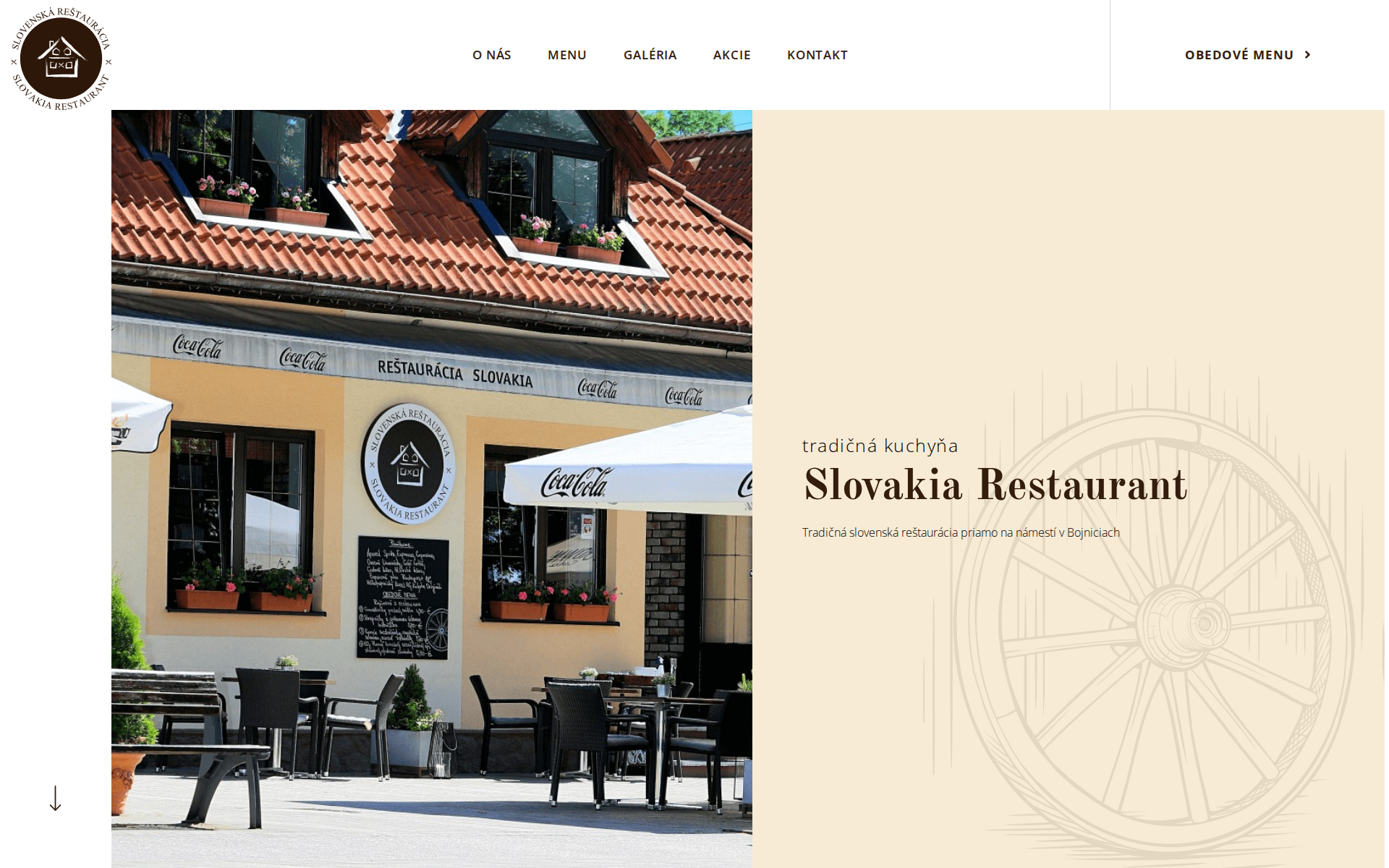 Náhľad webu slovakiarestaurant.sk
