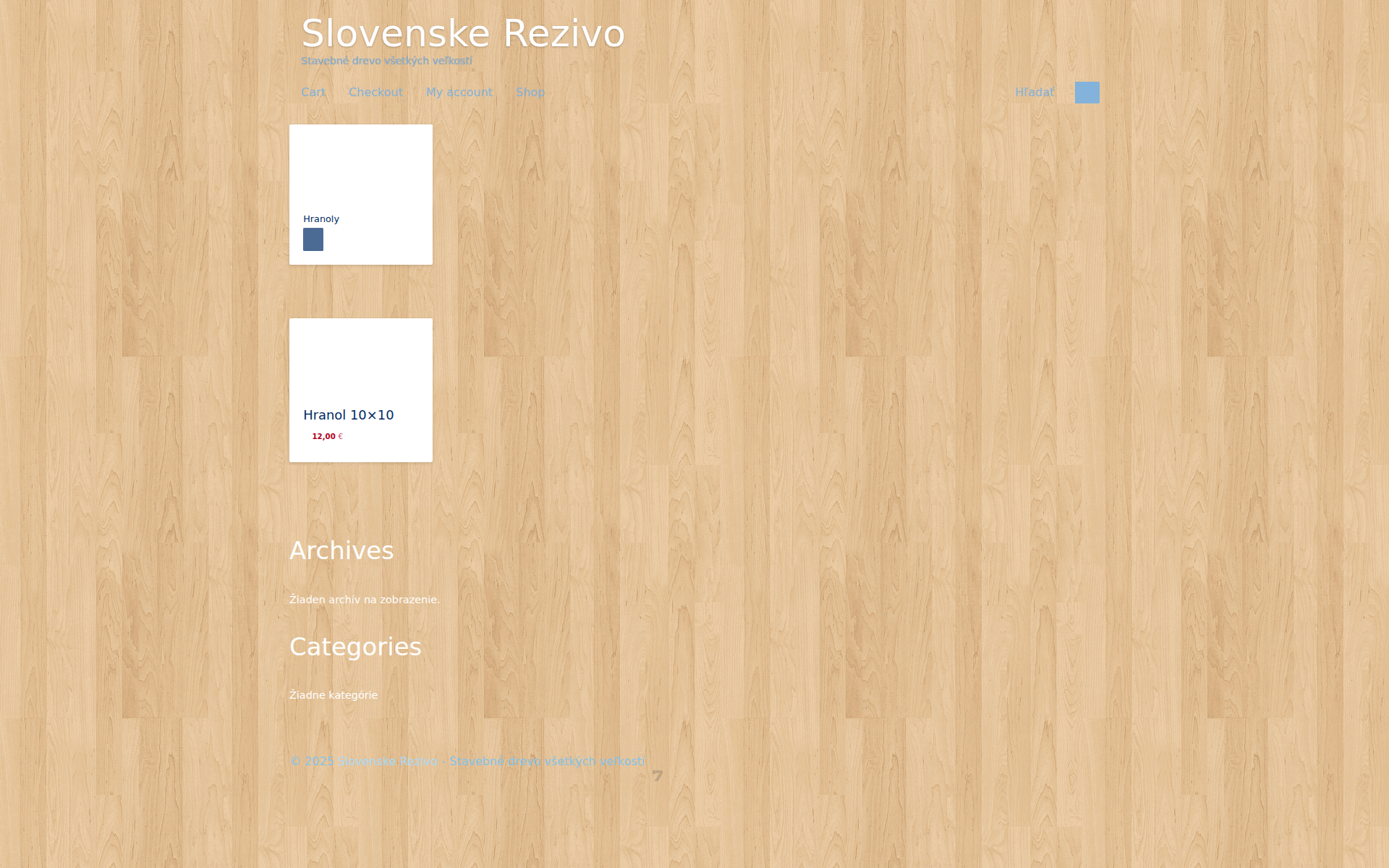 Náhľad webu slovenskerezivo.sk