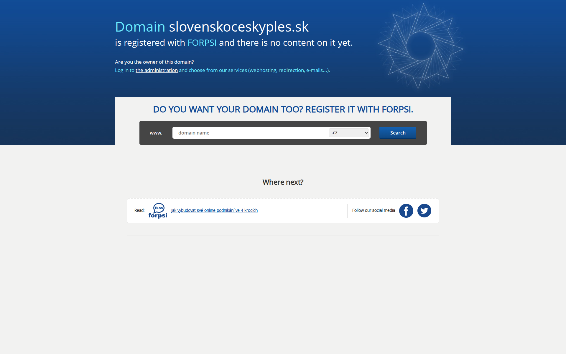 Náhľad webu slovenskoceskyples.sk