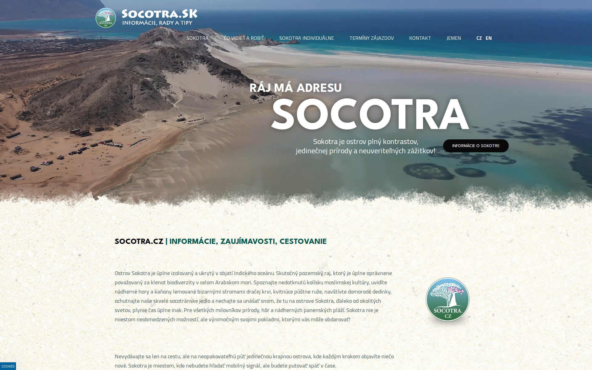 Náhľad webu socotra.sk