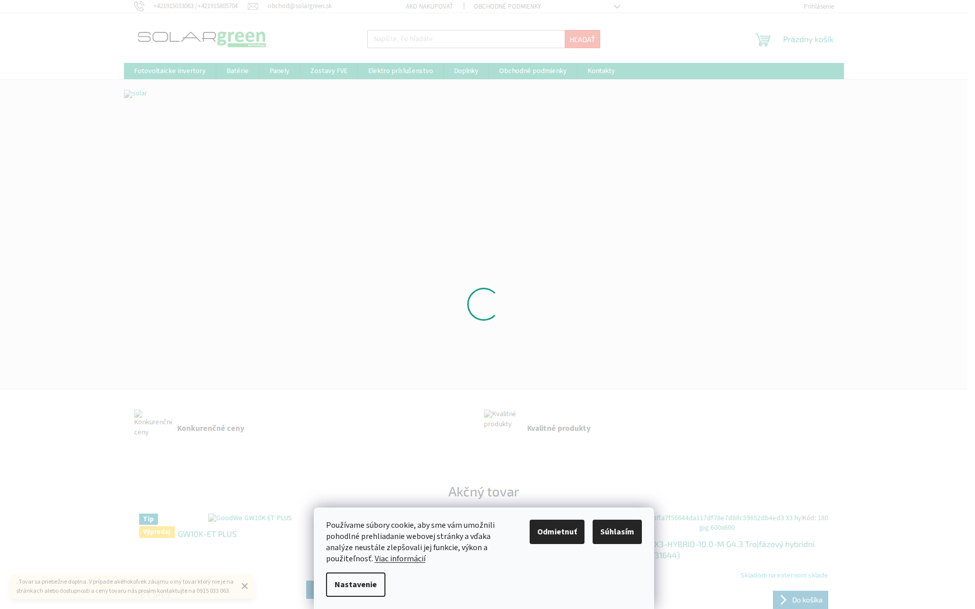 Náhľad webu solargreen.sk