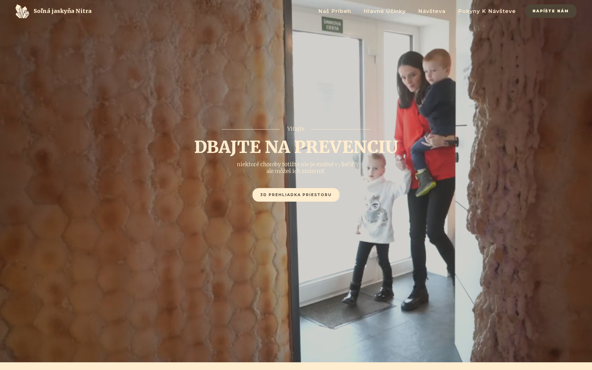 Náhľad webu solnajaskynanitra.sk