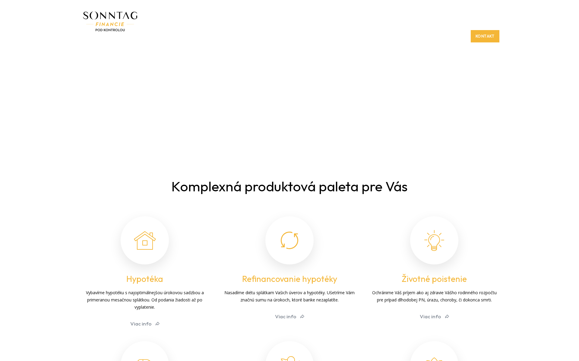 Náhľad webu sonntagfinancie.sk