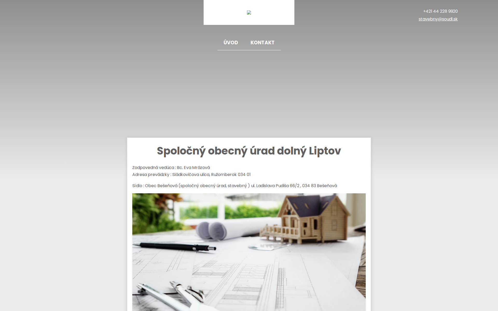 Náhľad webu soudl.sk