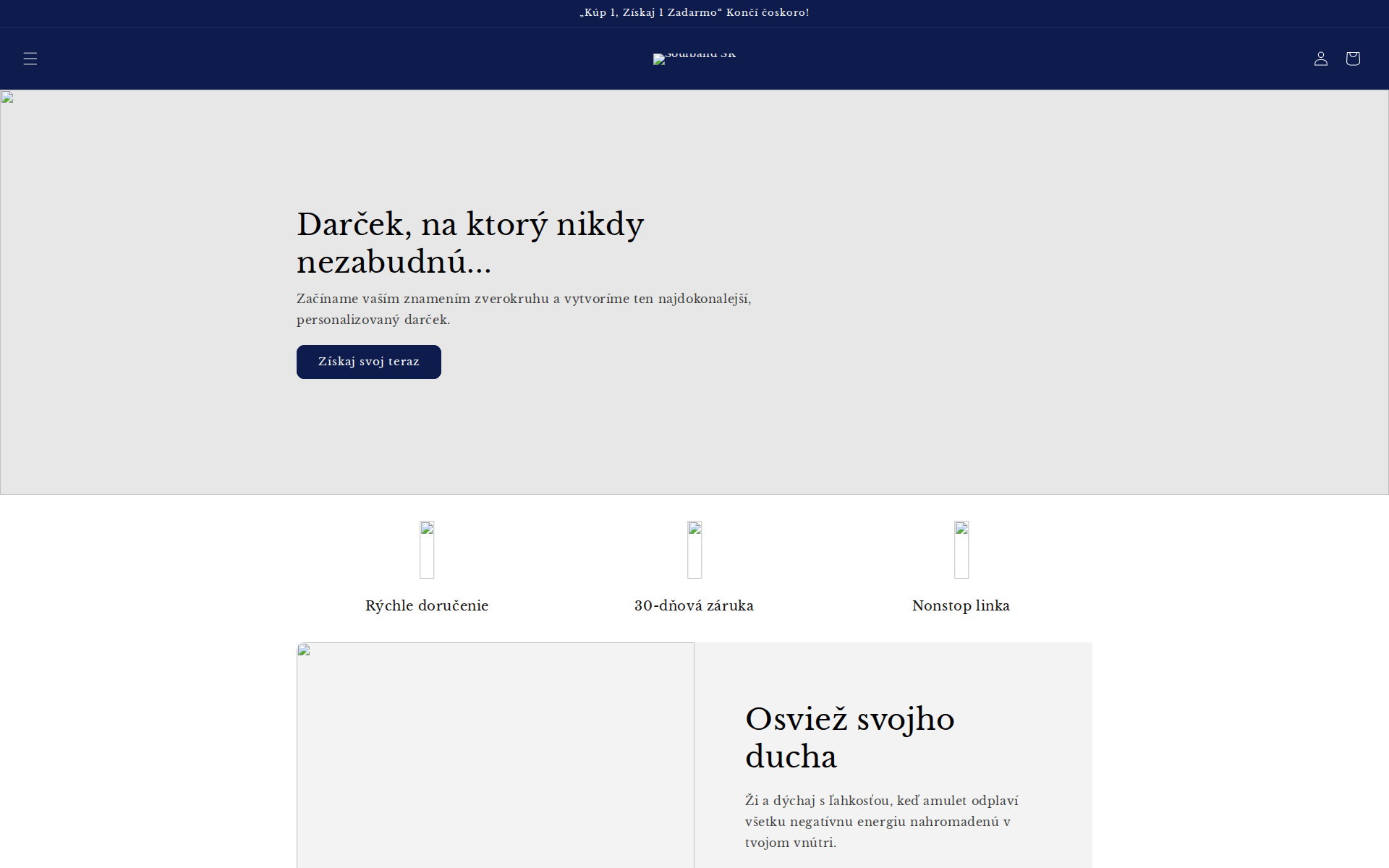 Náhľad webu soulband.sk