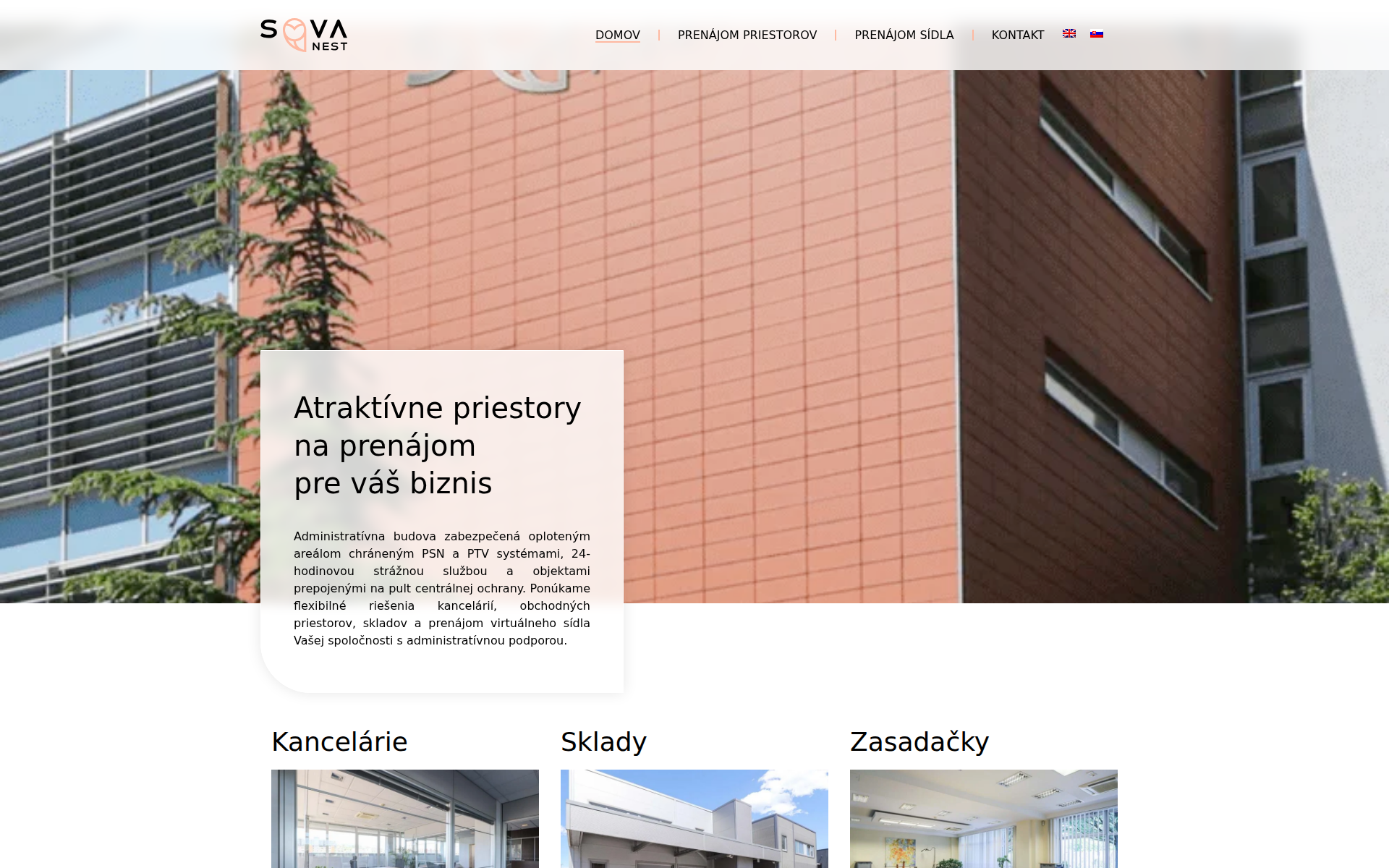 Náhľad webu sovanest.sk